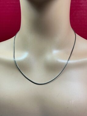 MILOR Italian Sterling Silver Heavier Snake 🐍 Chain. 18 or 20 inches long